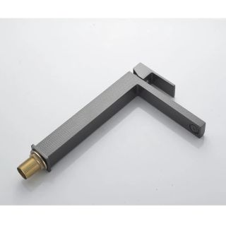 Смеситель для раковины высокий Knotlor KN-24/GMP, оружейная сталь